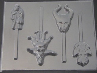 551sp Princess Movie Villains Chocolate Candy Lollipop Mold